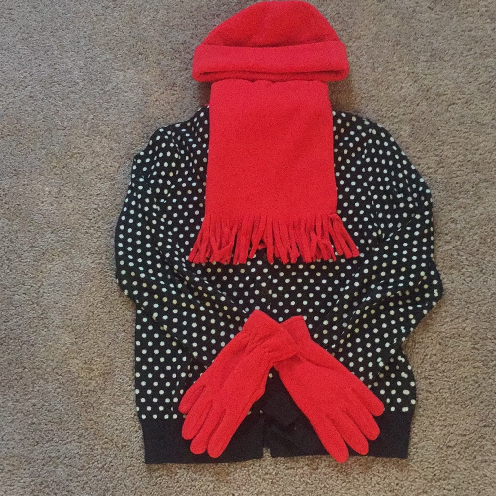 3piece Fleece scarf set
